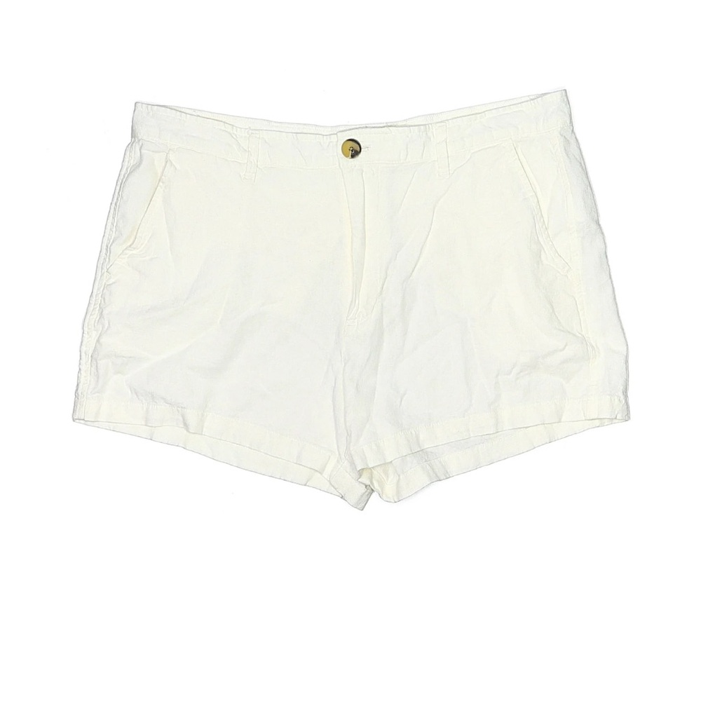Women's White linen Shorts